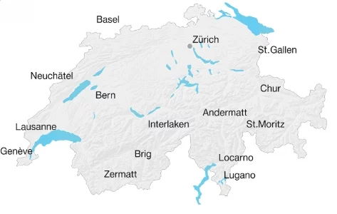 Swiss map