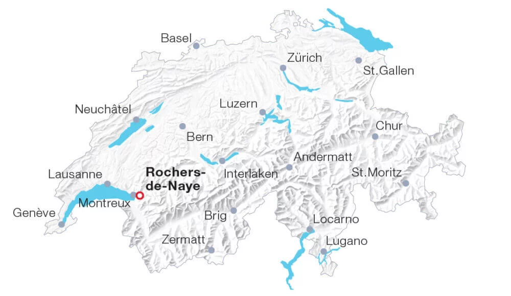 Map Montreux – Rochers-de-Naye