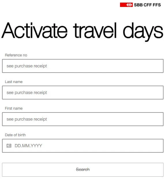 Activate travel days